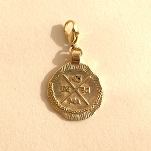 Collar Moneda Chapado en Oro 